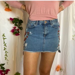 Zara denim skirt